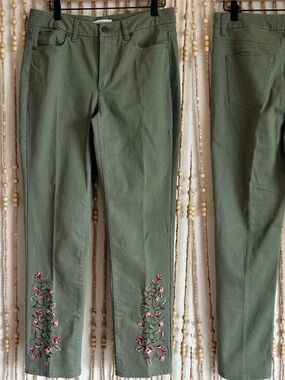 Coldwater Creek Olive Green Casual Ankle Pants